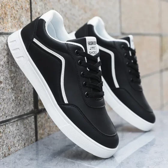Cross-border 2025 plus size Foreign Trade Special New Men's Shoes Four Seasons Fashionable All-match Soft Bottom White Shoes