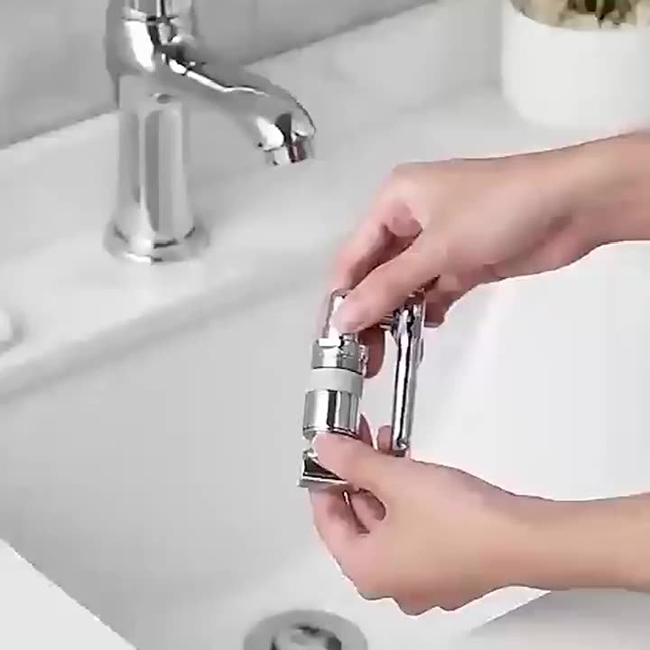 Faucet Splash Head Universal 1440 Degree Swivel Rotation Extender