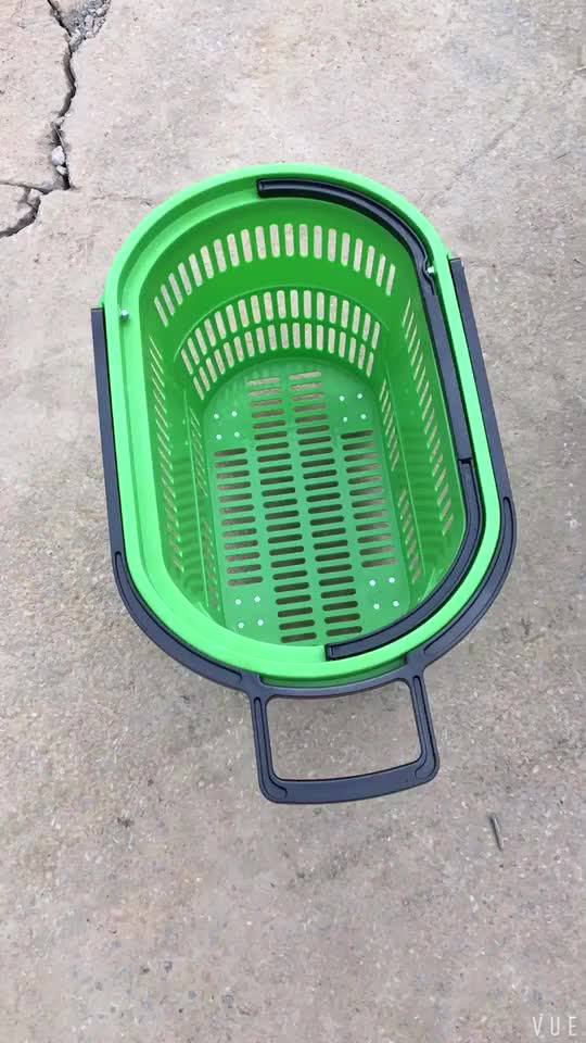 Wholesale Retail Grocery Supermarket Plastic Hand Held Storage Shopping