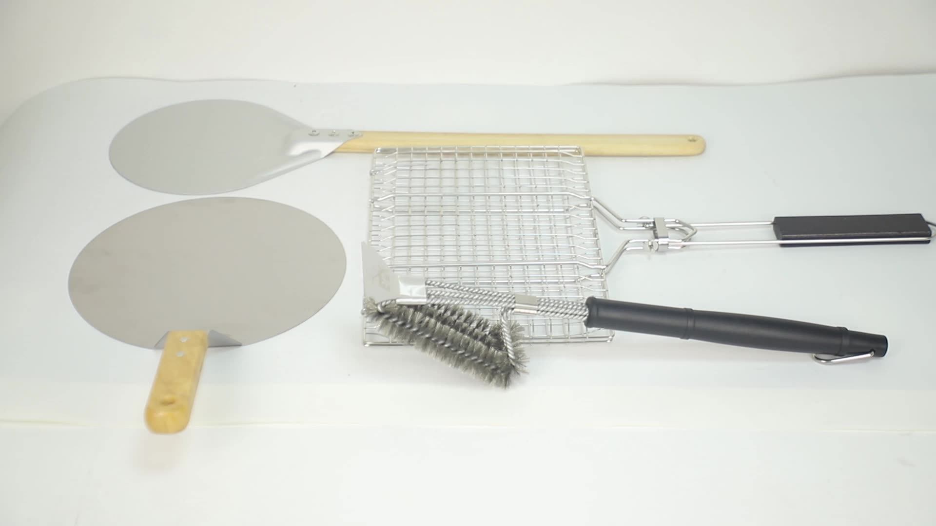 Kitchen Supplies Custom Pizza Peel Paddle Pizza Shovel Aluminum Non Slip Handle 7 8 9 Inch Short