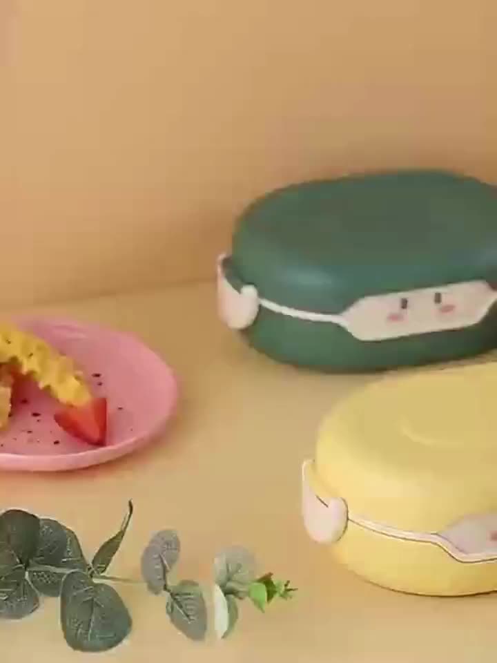 780ml Cute Bento Lunch Box Kawaii for Kid School Children Japanese Style  Kindergarten Children's Bread Sandwich Food Lunch box