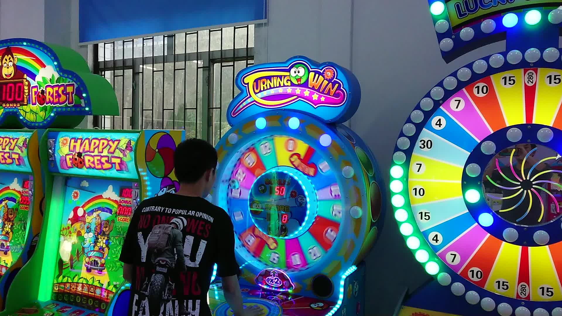 Coin Operated Truning Win Arcade Redemption Ticket Lottery Game Machine