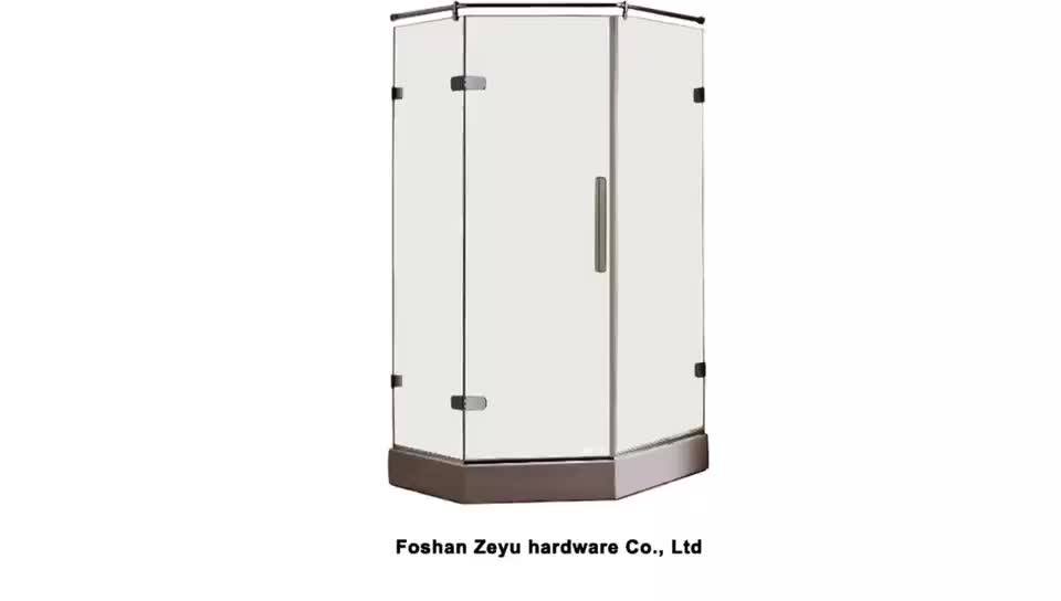 Hexagon Shower Enclosure Glass House Box Kit & Small Fiberglass Shower