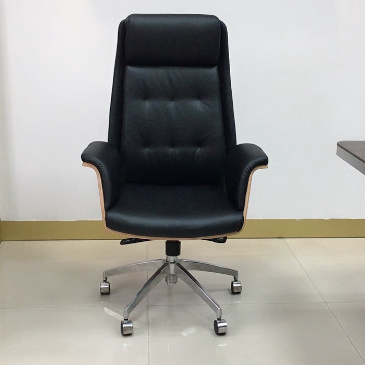 Modern Luxury 200kg Wood Office Chair Furniture Leather Butterfly Chair