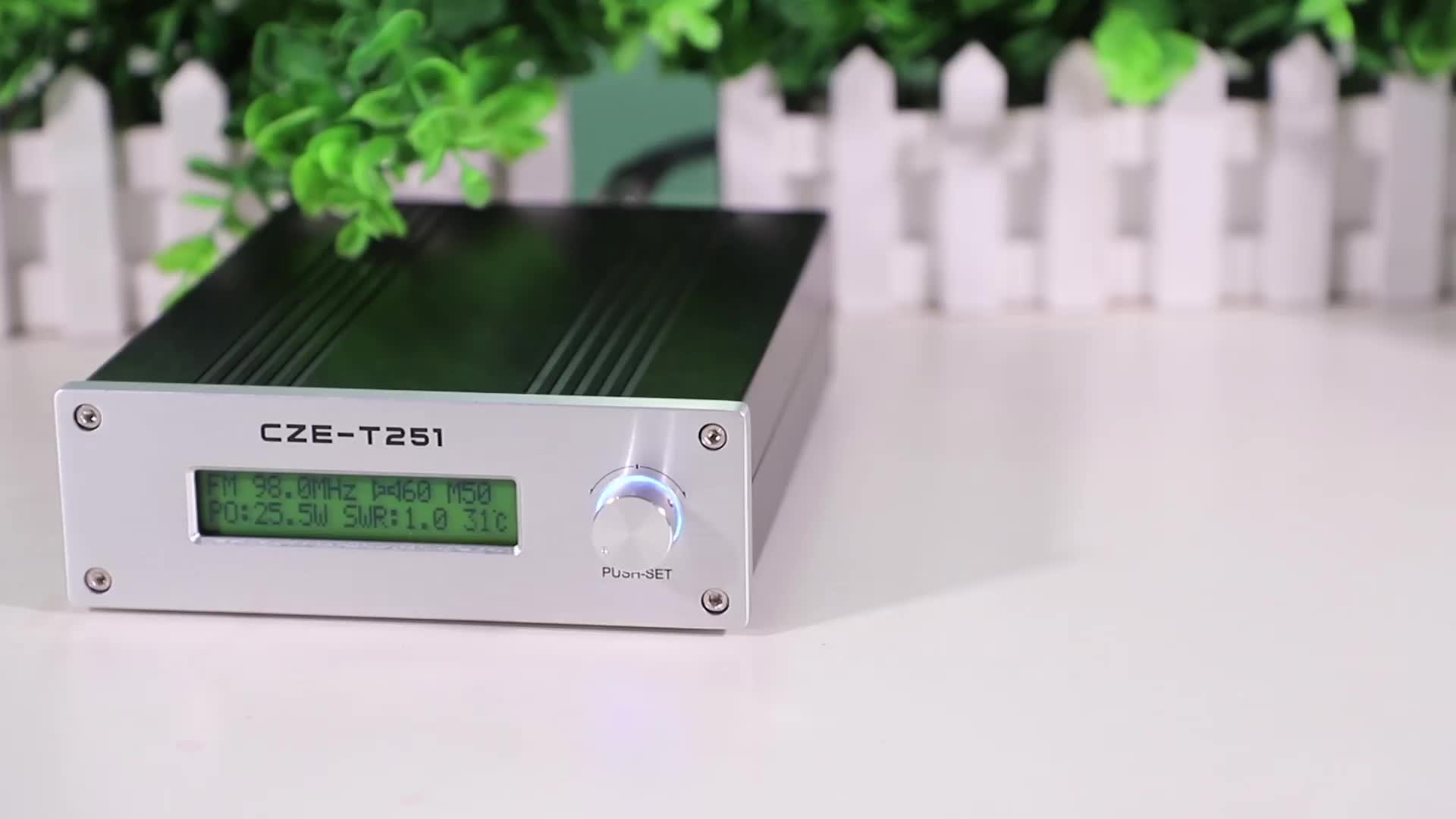 Czet251 25w Watts Wireless Mono/sterep Fm Transmitter With Outdoor