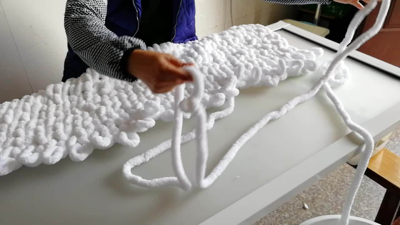 2123micron Super Bulky Knitted Merino Wool Tops Roving Hand Knitting