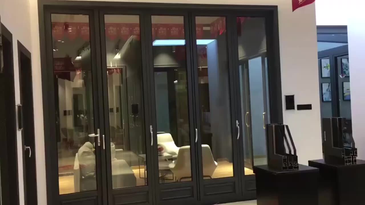 Soundproof Folding Door Exterior Accordion Door Aluminum Sliding Doors