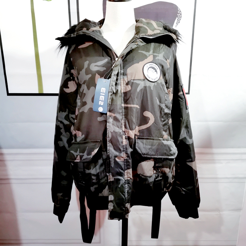 Original Brand Camouflage-Style Super Cool Outdoor down Cotton Parka Jacket with Tags