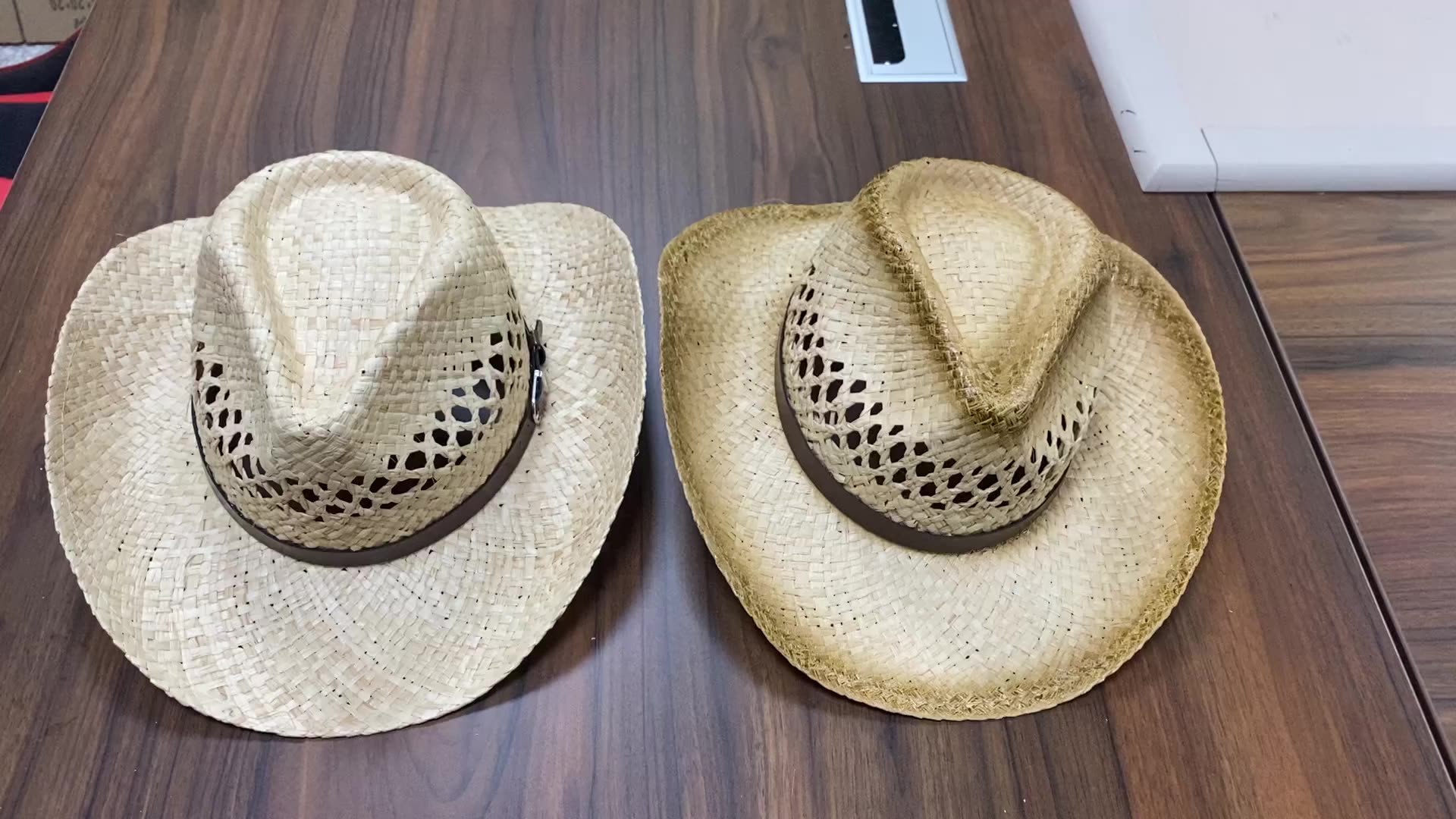Funny Summer Vocation Uniseax Bulk Raffia Straw Cowboy Hats Travel