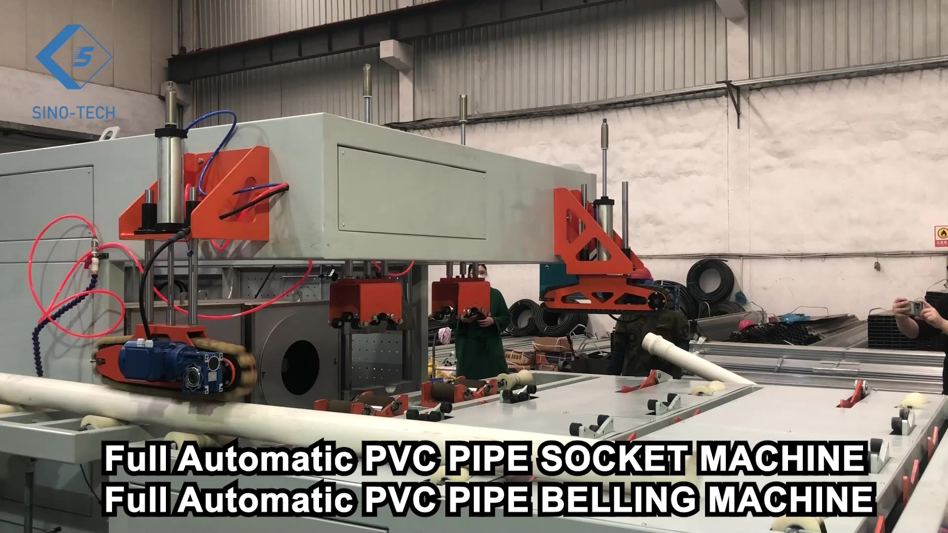 2022 Sinotech Pvc Pipe Socket Machine / Manual U Belling Machine For 20