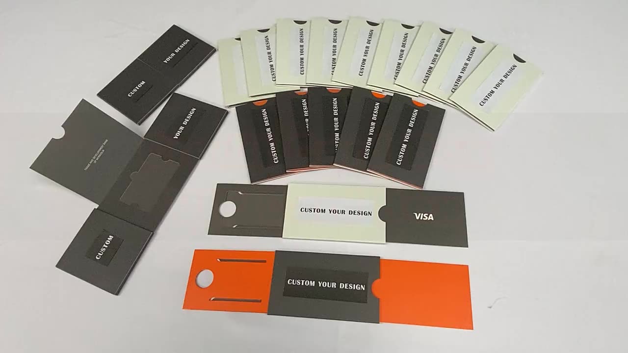 Custom Luxury Packaging Gift Box For Credit Card Id Bank Card Holder