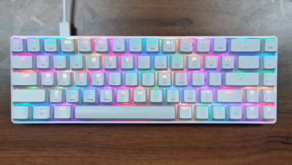 Magic Refiner Factory Price 60% Wired Mechanical Keyboard Backlit Rgb