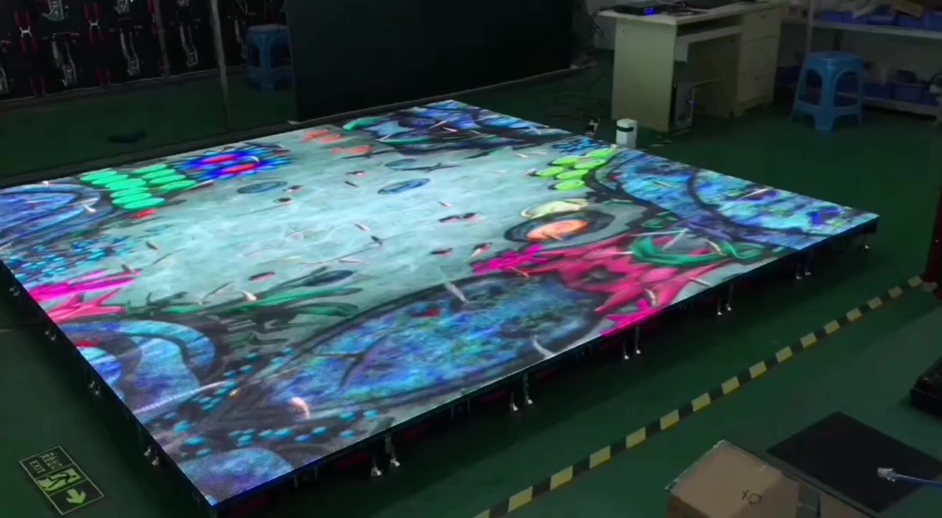 Portable Dance Floor For Sale P3.91 P4.81 P6.25 Led Dance Floor Panels For Wedding Stage Dj