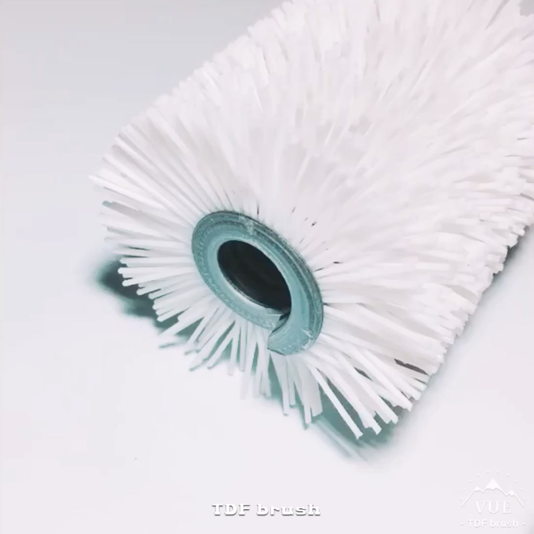 Tdfbrush Industrial Rotary Soft Nylon Bristles Spiral Roller Brushes