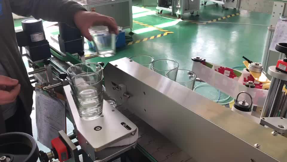 Votive Candle Cup Side Sticker Labeling Machine Buy Cup Labeling Machine,Candle Cup Labeling