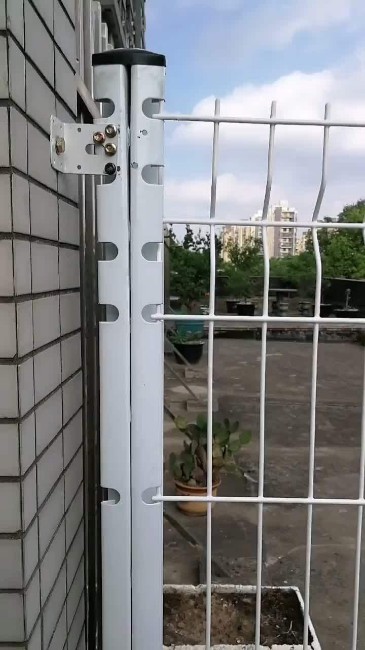 Foldable Garden V Shape Fence Bend Pvc Green Coated V Folds 3d Wire