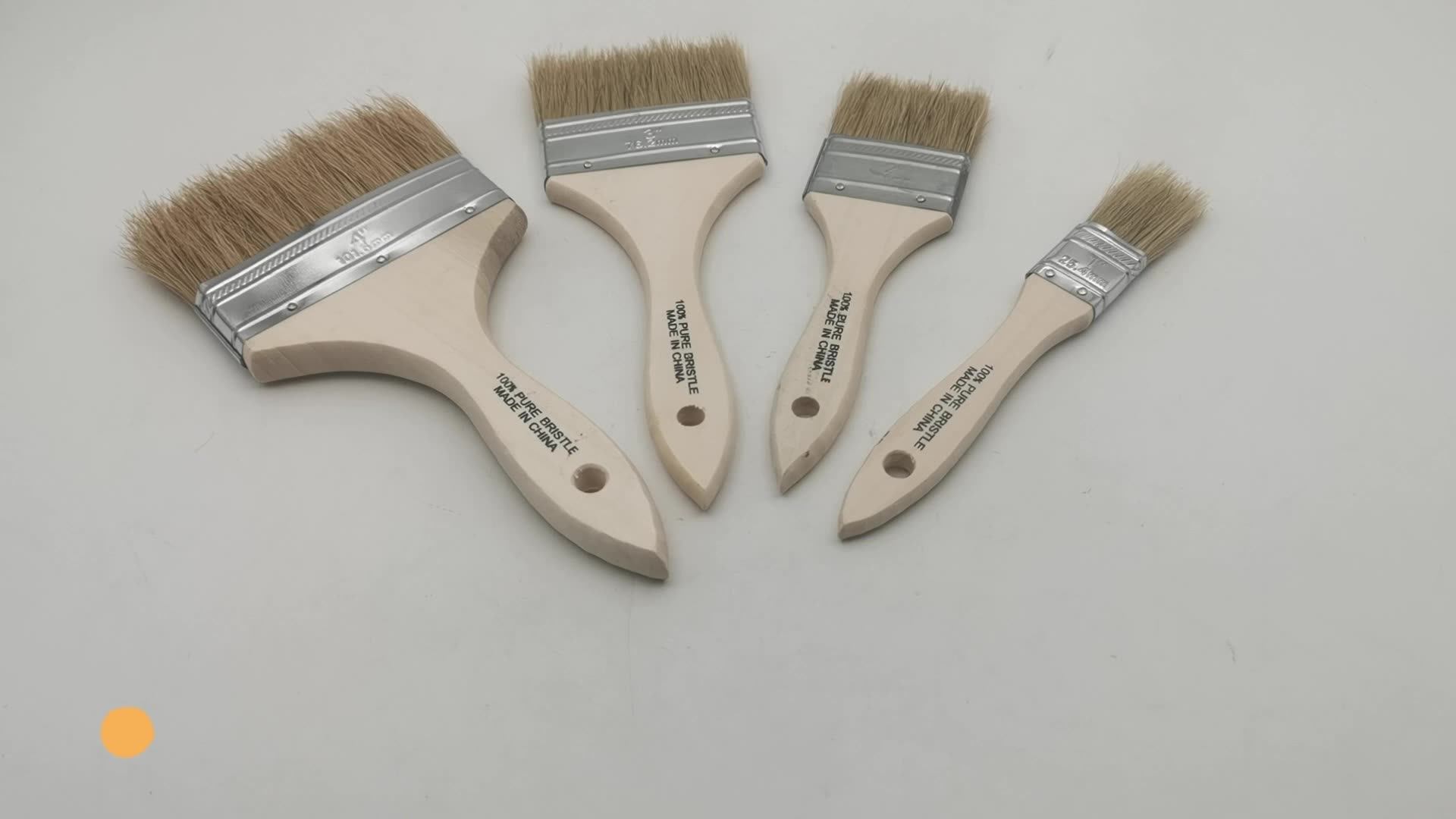 Hot Selling 2 Inch Pure Bristle Wooden Handle Paint Brush Buy Paint