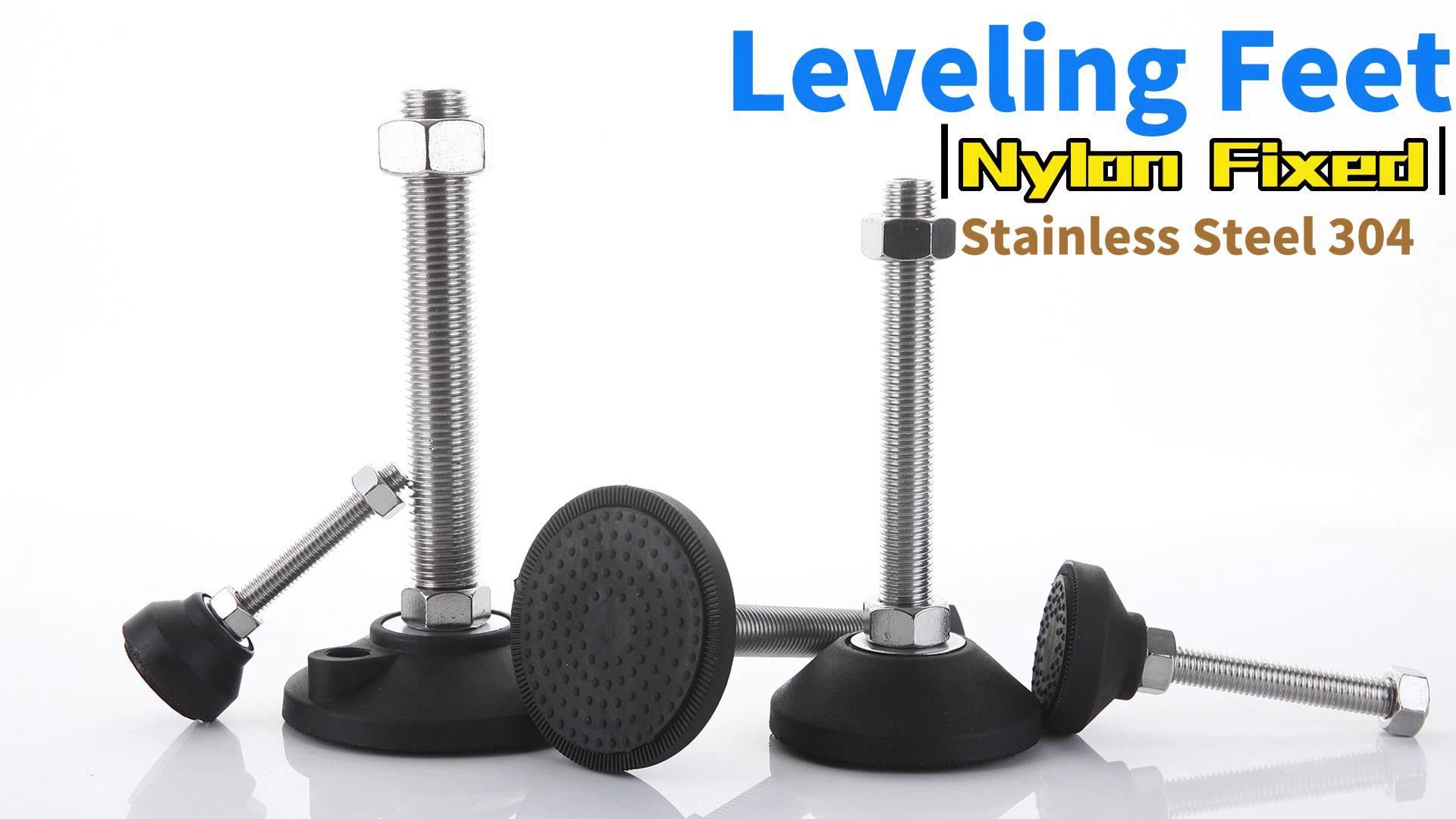 Anti Vibration Nylon Leveling Feet M10 Adjustable Appliance Feet