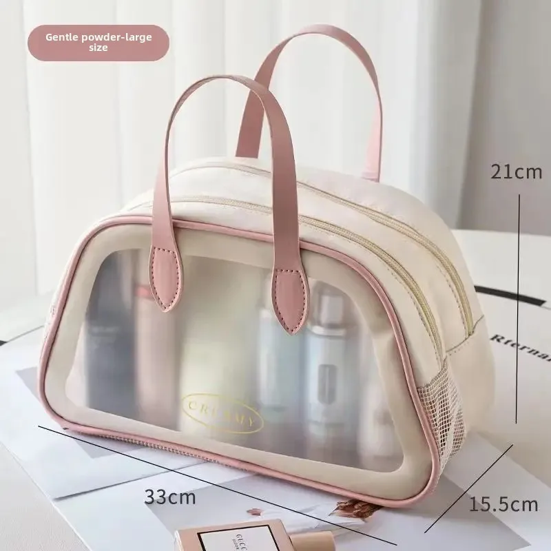 New Dry and Wet Separate Toiletry Bag Large Capacity Cosmetic Bag Simple Portable High Color Waterproof Swimming Storage Bag