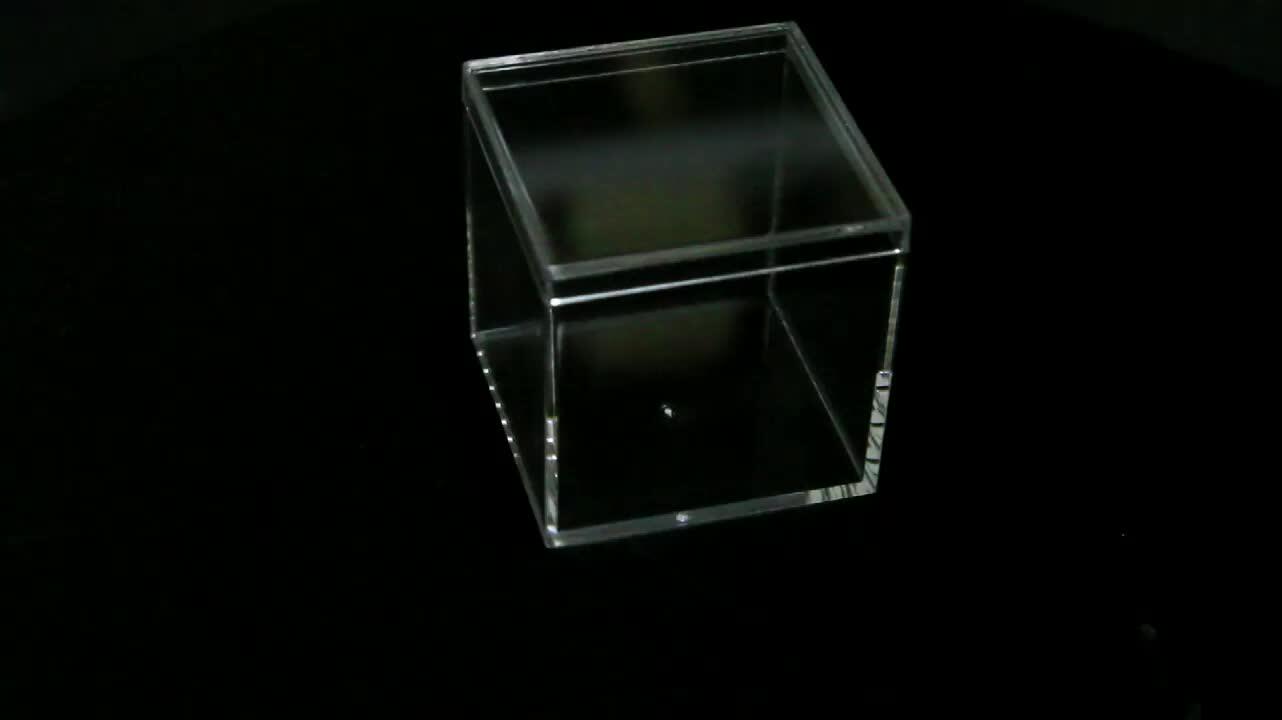 3 Inch Square Acrylic Cube Box Favors Clear Packaging Candy Sweet Gift