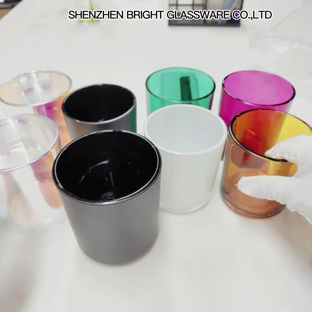 Wooden Wick Supplier Glass Candle Holders 12oz Aura Vessels Unique