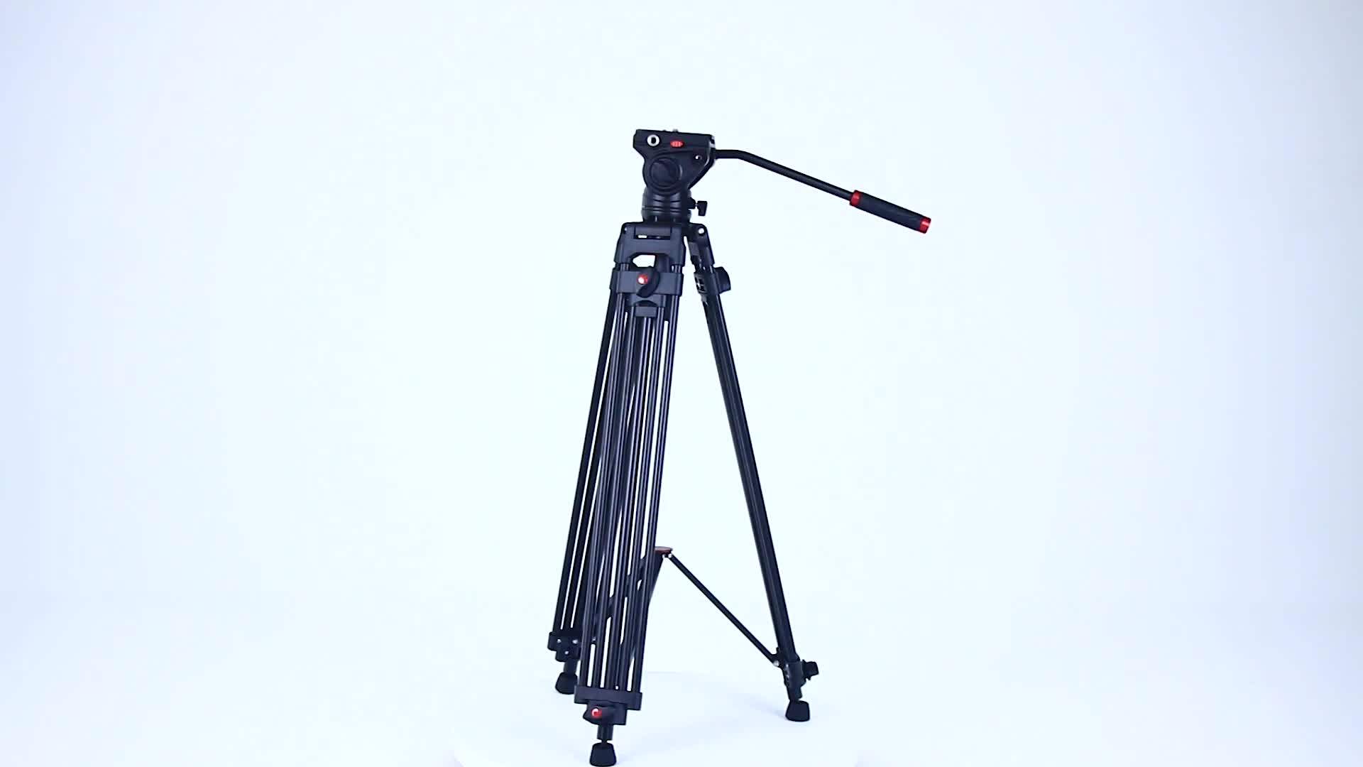 2019 Design Bv30 Aluminium Alloy Fluid Head Professional Camera Video