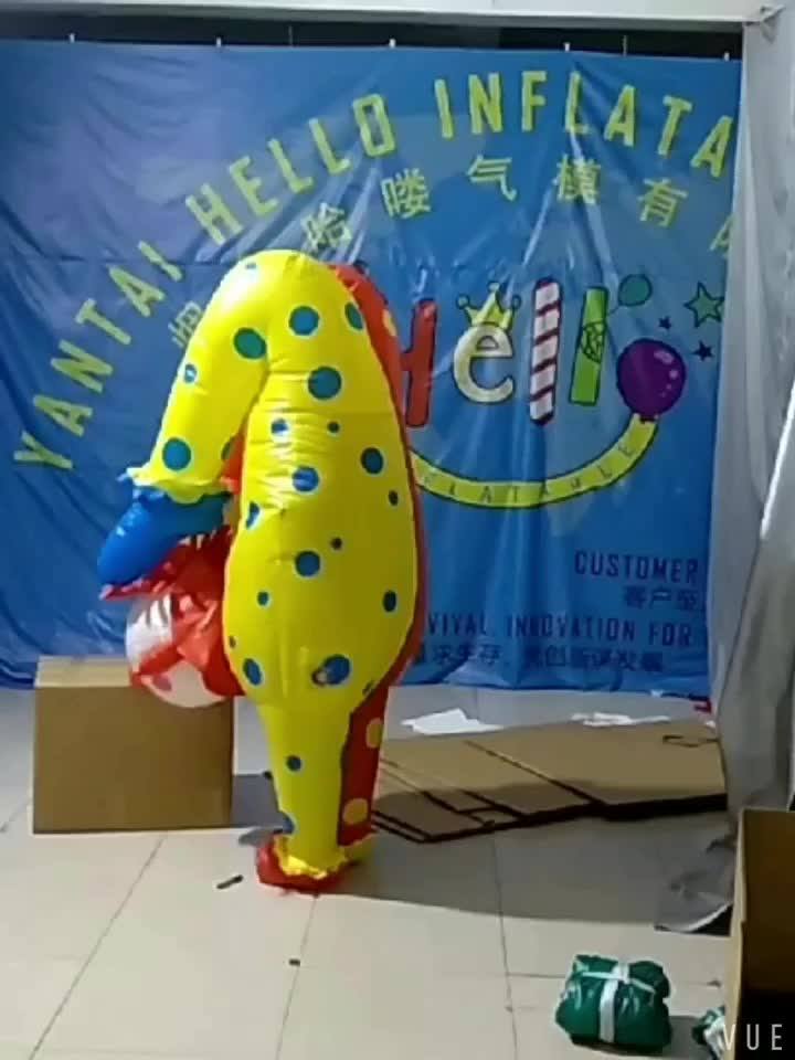 Funny Outdoor Advertising Inflatable Walking Handstand Clown Costume