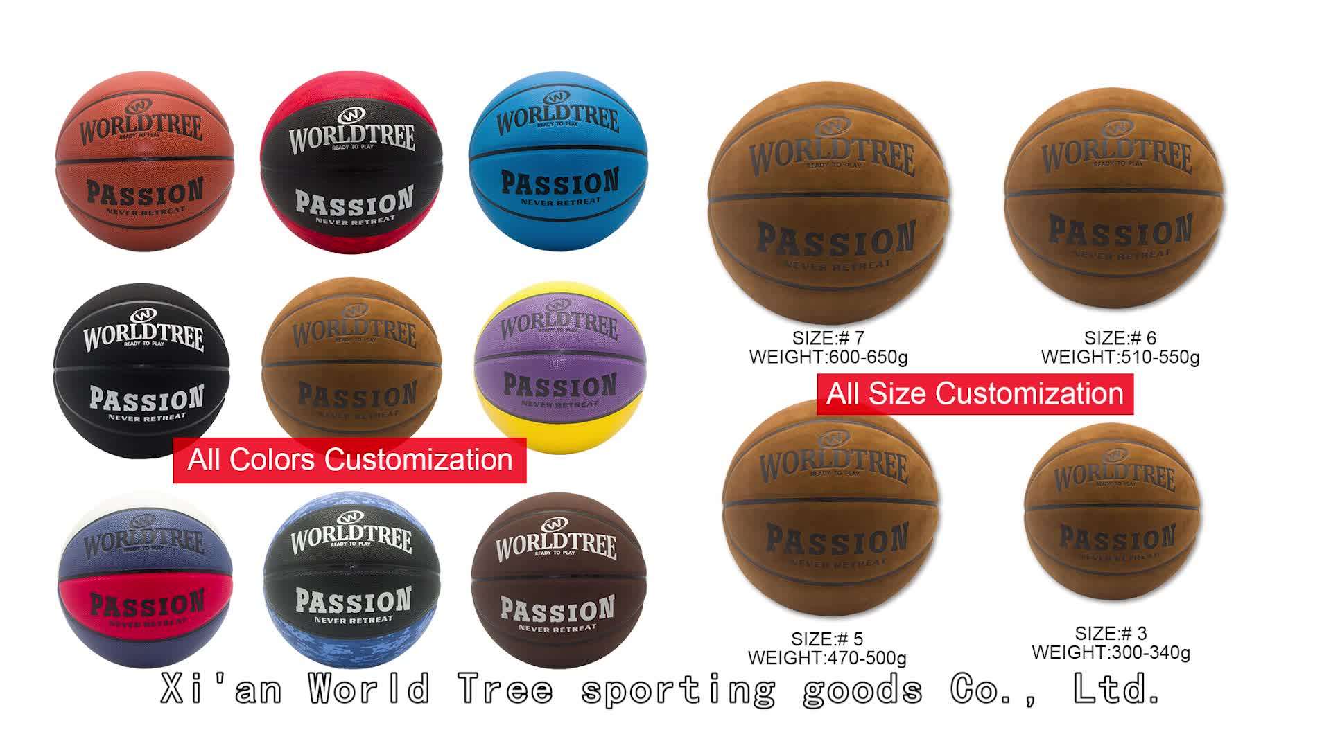 Manufacturer Customize Your Own Personalized Street Colorful Synthetic Leather Balls Basketball