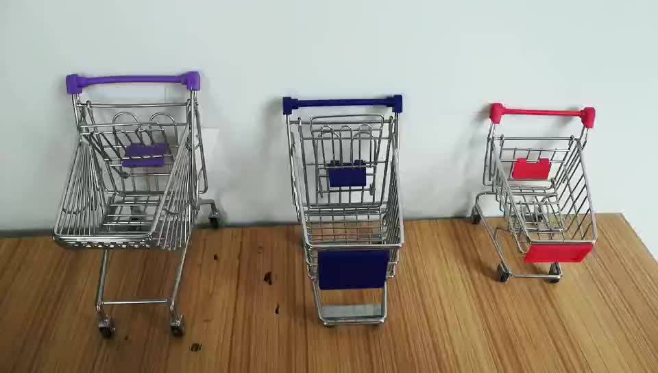 Mini Simulated Shopping Cart Toy,Home Decoration Cart,Metal Mini
