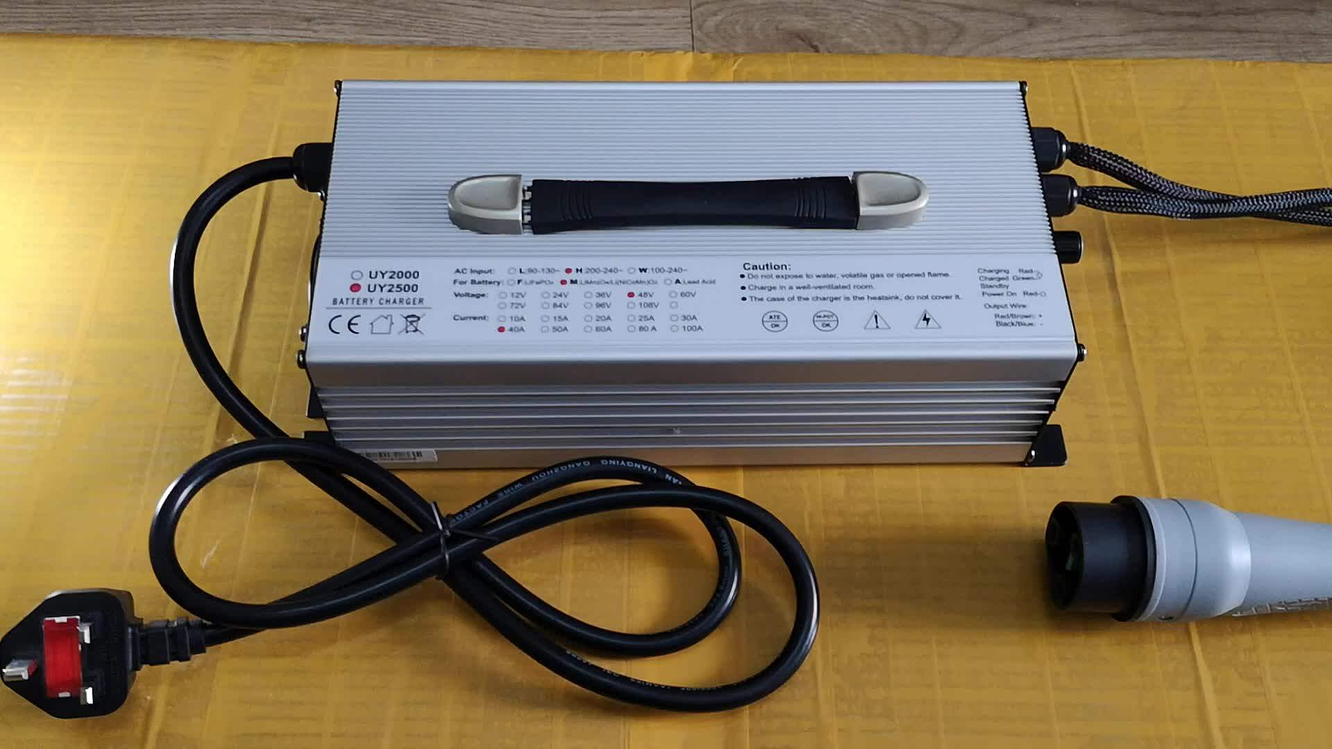 Customized 2500w Adjustable Current Battery Charger 48v 40a 30a 20a