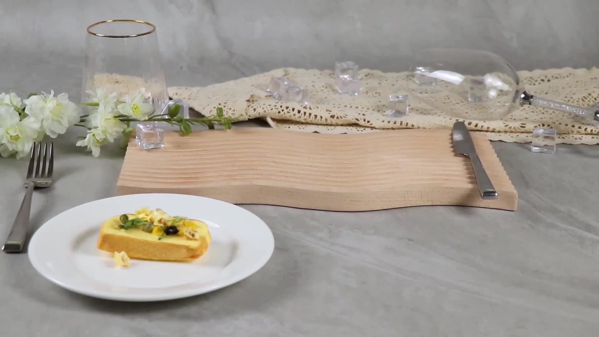 White Catering Dish Buffet Platter Plate Custom Ceramic Party Appetizer