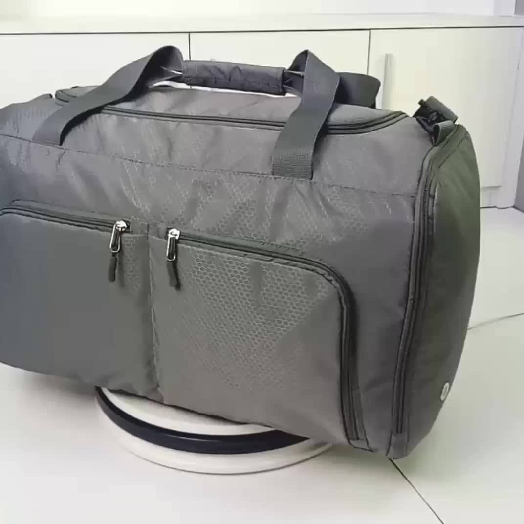 Custom Folding Sports Duffel Gym Bag Foldable Travel Bag With Shoes