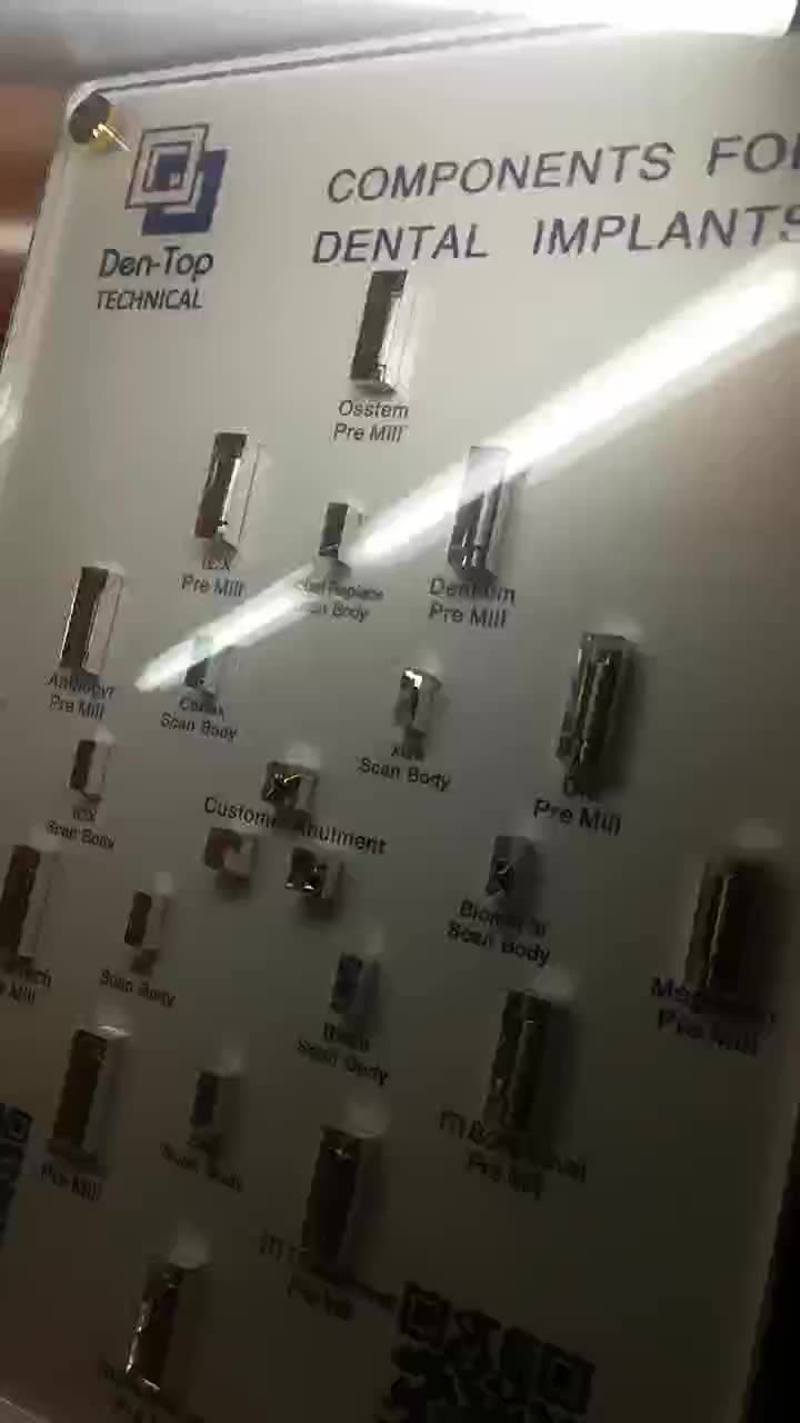 In Stock Premilled Hex Connection Cr Co Castable Abutment For Dentium