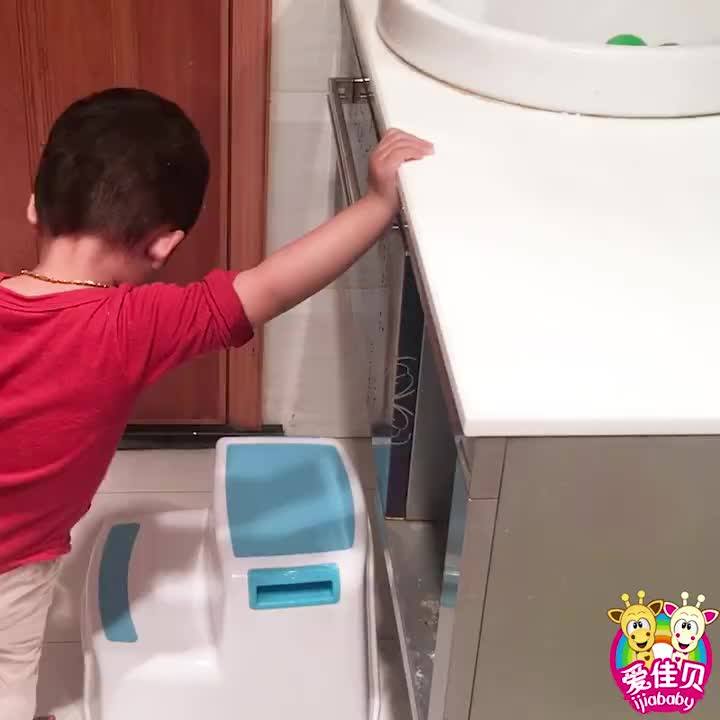 Child Toilet Stool Dual Height Plastic Stackable Child Step Stool For