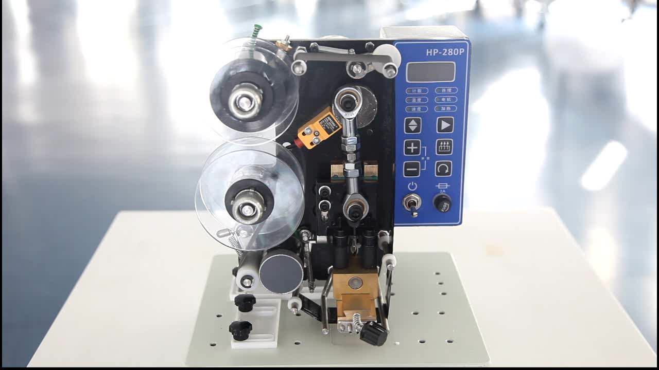 Hp280p Hualian Automatic New Digital Panel Heat Heating Code Printing Print Ribbon Hot Coding