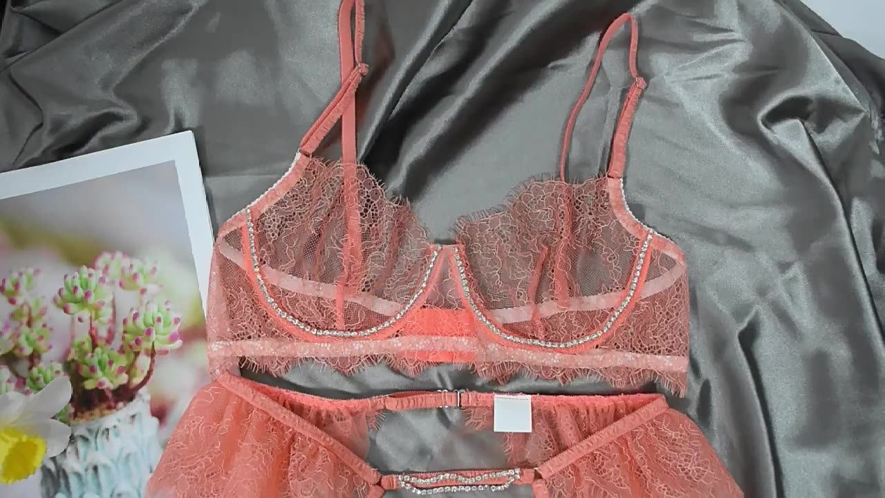 Floral Embroidery Sexy Lingerie Set Women Sexy Lingerie Women Sensual