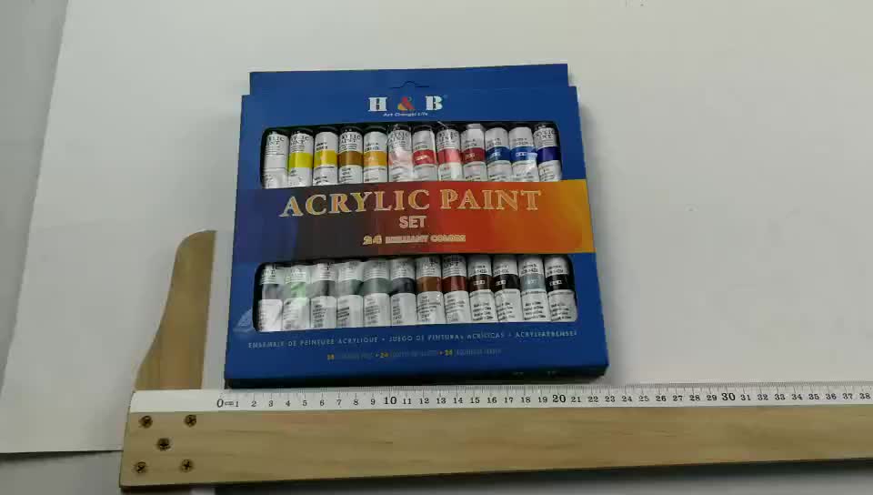 24pcs Wholesale Art Acrylic Paint Kit Buy Acrylic Paint Set,Art Acrylic Paint,Wholesale