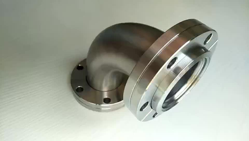 Cf Conflat Ultra High Vacuum Flange Elbow Fittings Rotatable Nipple For