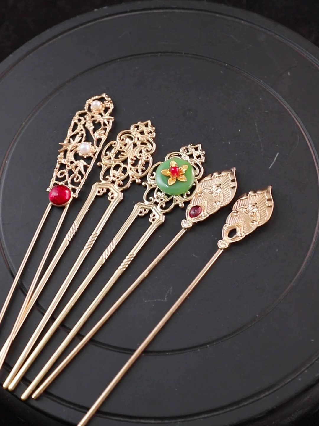 好货 合金发簪古典汉服百搭簪子古代步摇优雅组合宋制明制发饰品-阿里巴巴