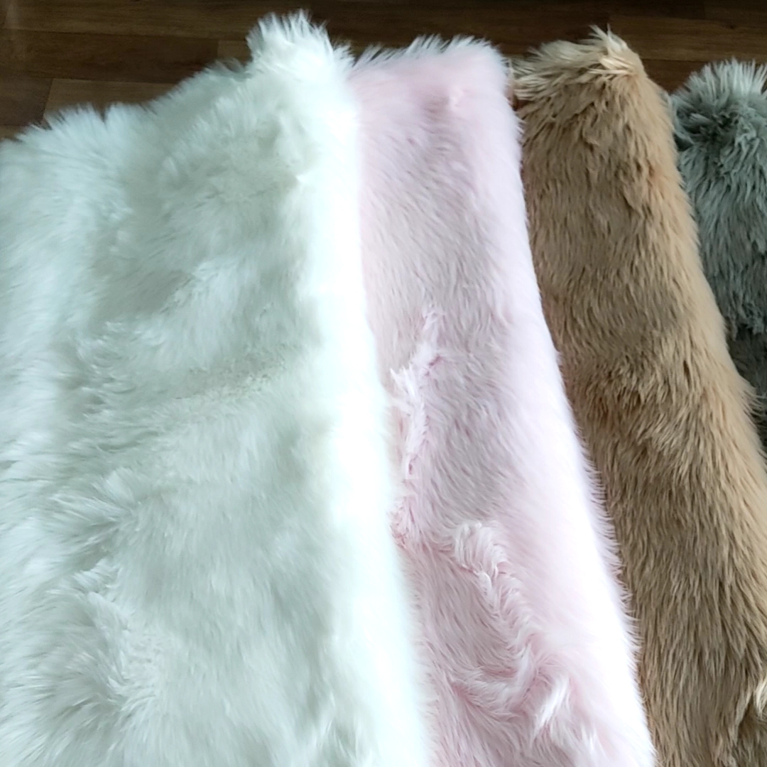 Such Soft Plush Acrylicr Synthetic Faux Sheepskin Fur Area Rug Carpets