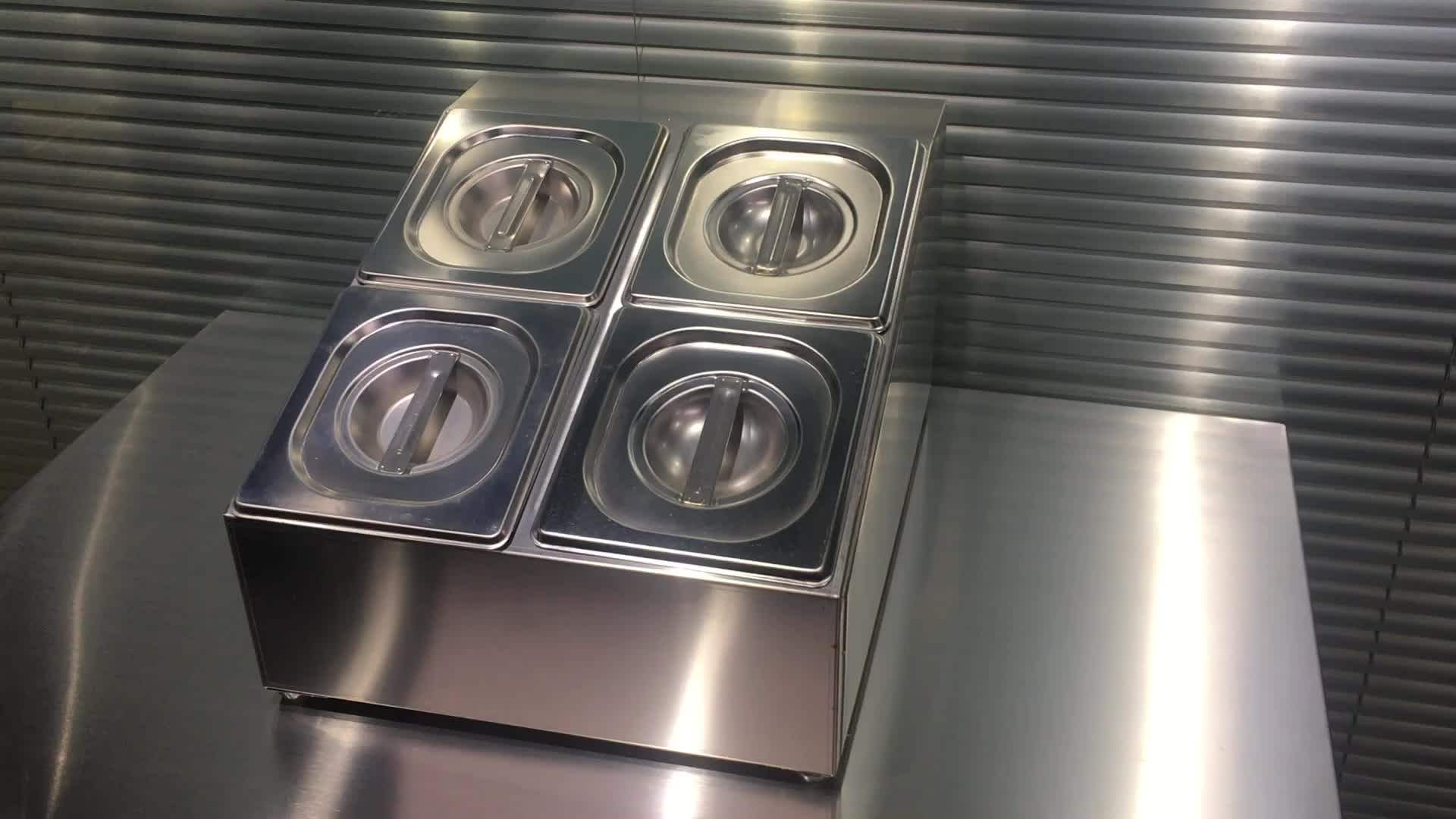 Restaurant Equipment Gn Pan Holder In Single Line With Three Grids