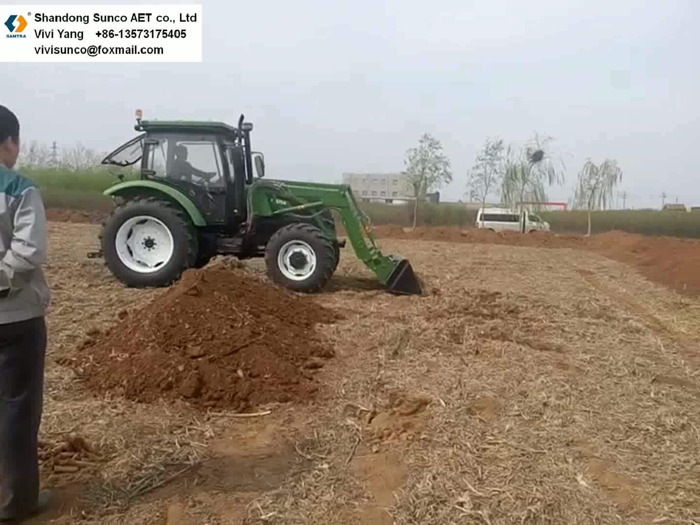 Kubota Small Garden Tractor Used Front End Loader Backhoe with SD Sunco