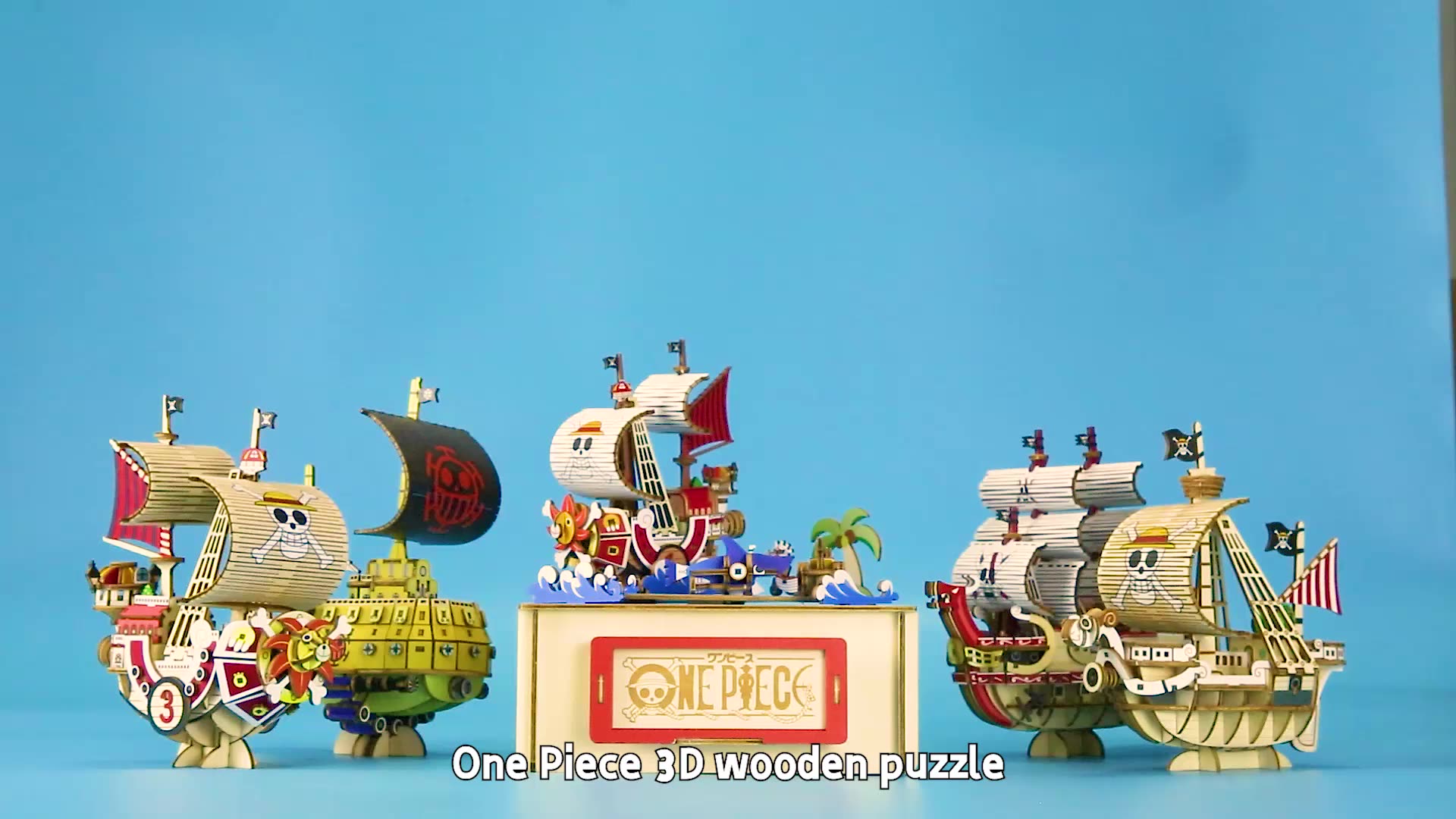 Official Licensed One Piece Thousand Sunny Wood Puzzle Craft Wooden 3d Puzzle Toy For Worldwide