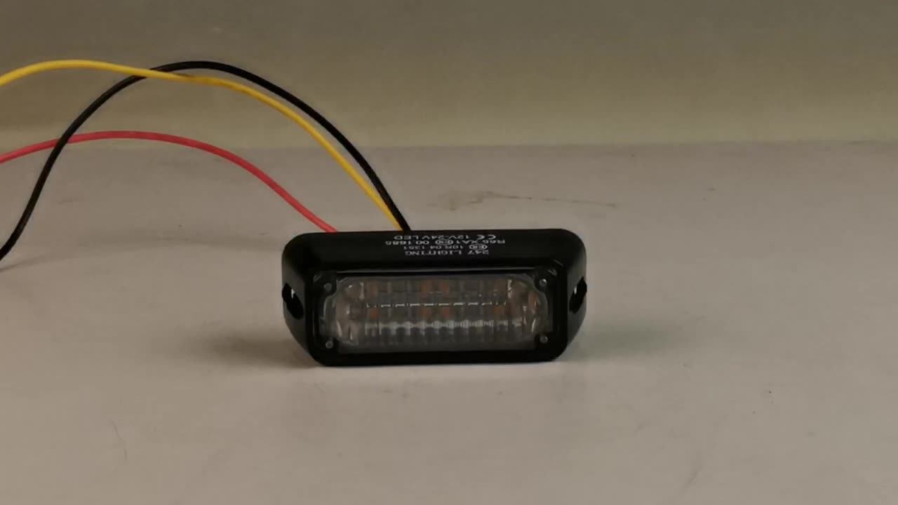 Gdwllighting Ece R10 Led Safety Warning Lights 4w Led Flash Grill Light Surface Mount Led Strobe