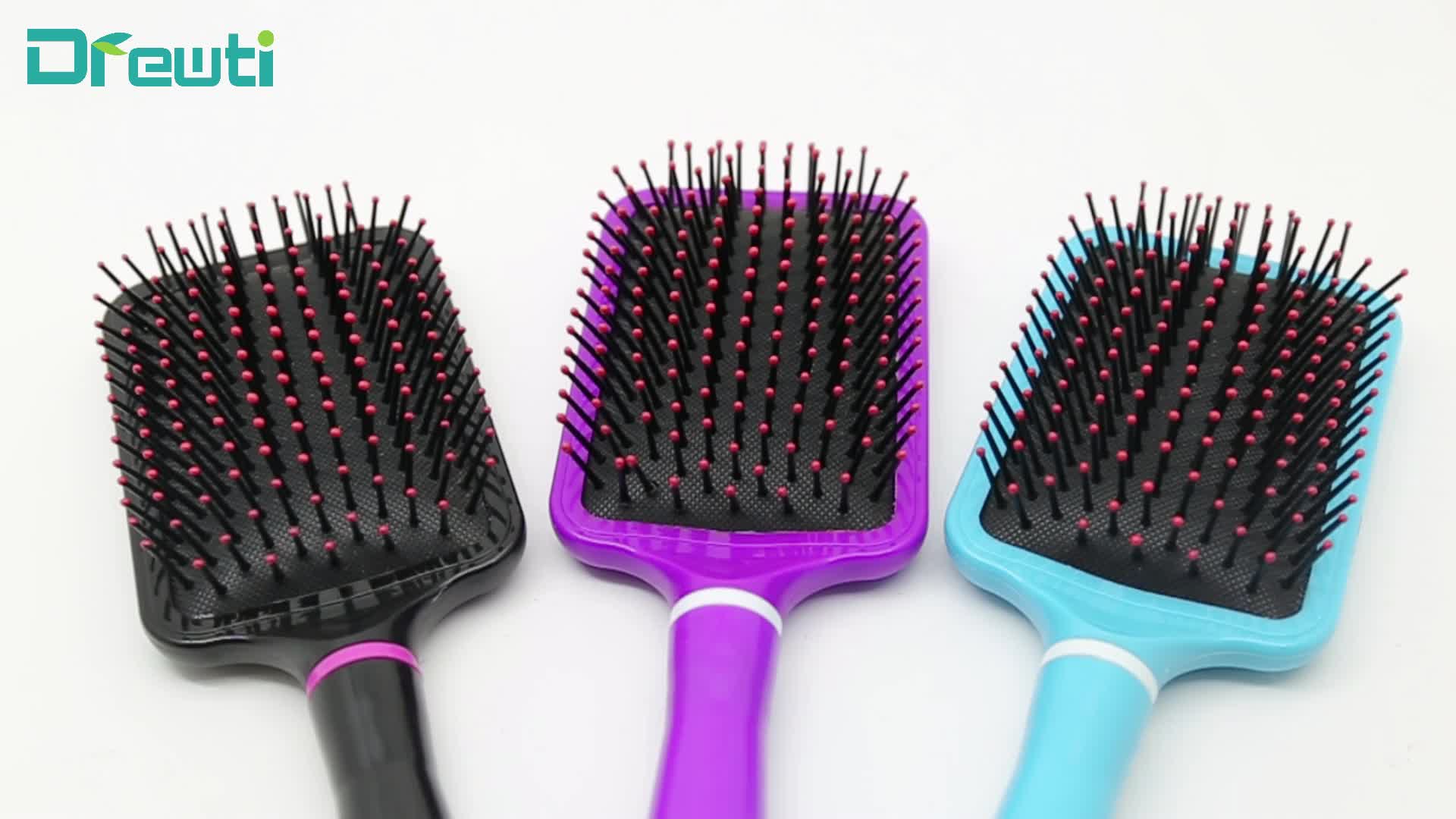 Brush Hard Set With Pouch Massage Bulk Hair Brushes Care Brushing For