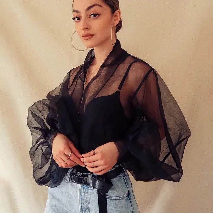 blusas transparentes femininas