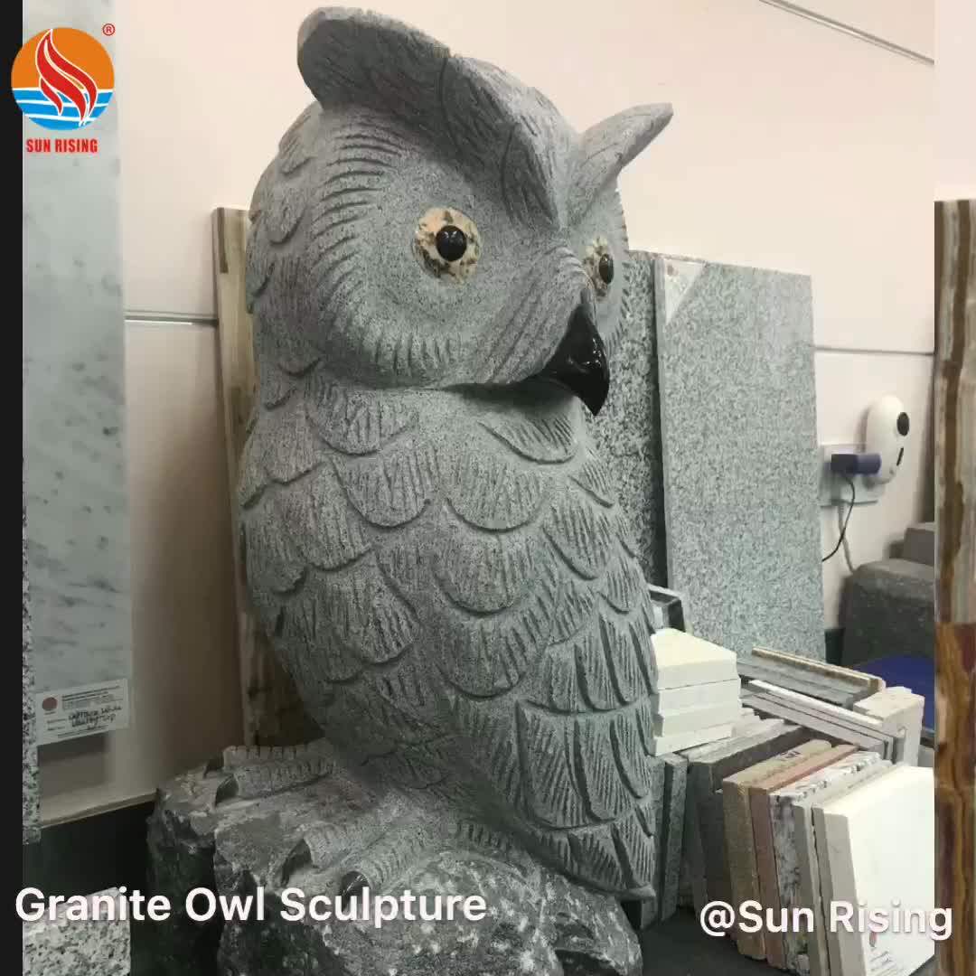 Natural Stone Garden Animal Granite Owl Sculpture Buy Granite Owl