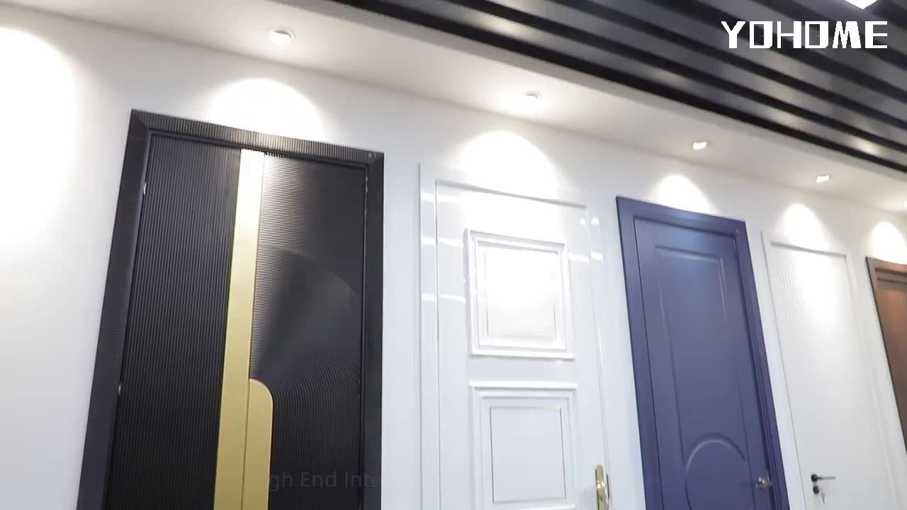 Italian Modern Interior Solid Doors Solid Core Prehung White Oak Door