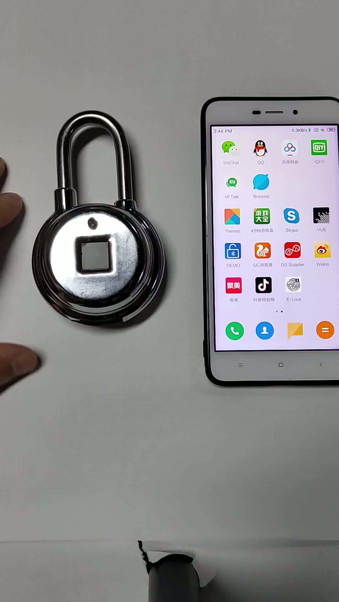 Smart Keyless Bluetooth Fingerprint Lock For Gym