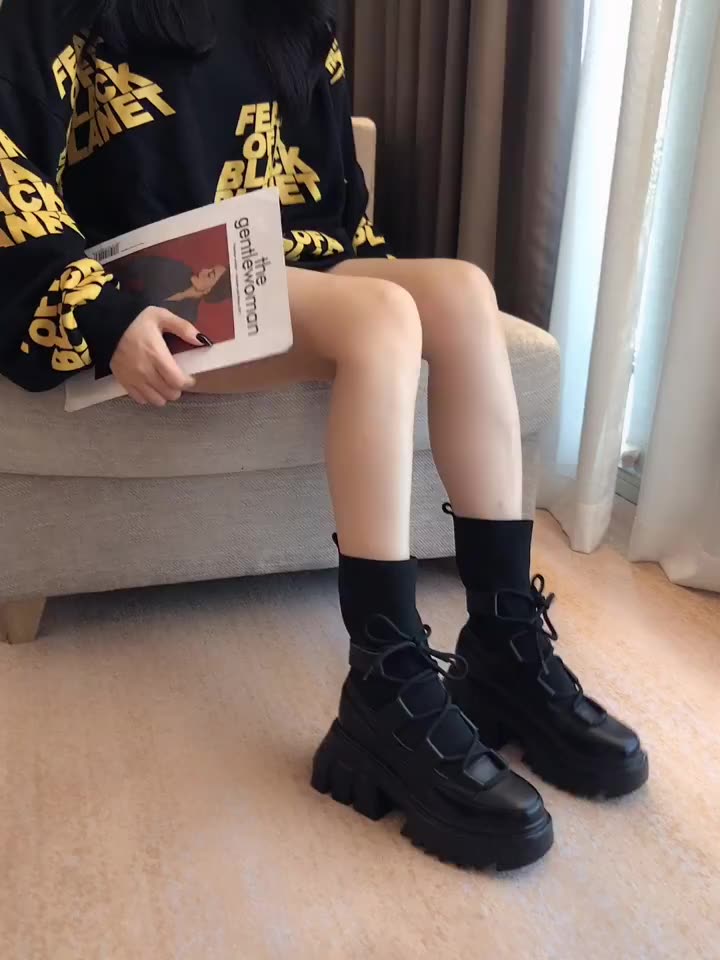 square chunky boots
